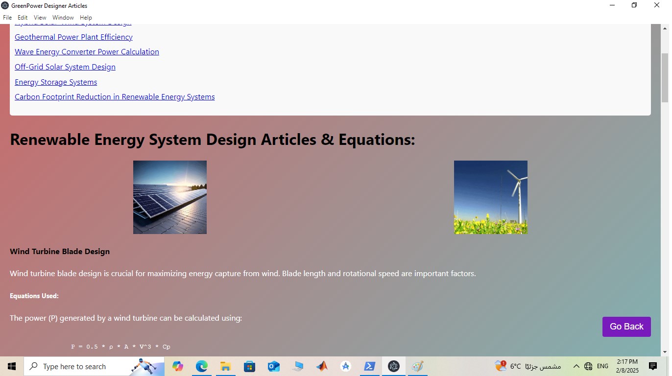 GreenPower Designer